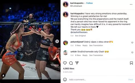 karina pedro|Crowd left stunned after two MMA fighters kiss during。